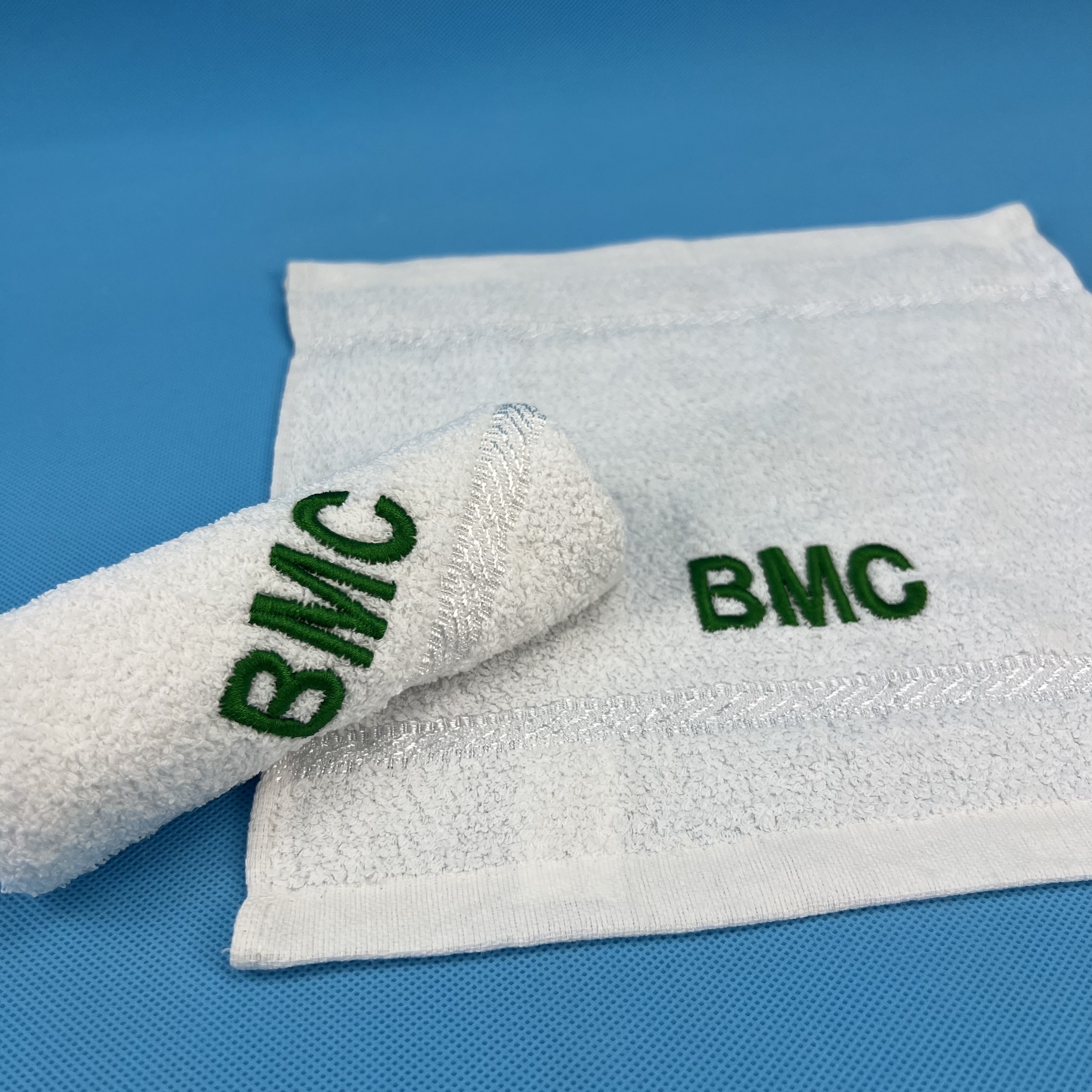 Embroidered Customized Logo Pure  Cotton Hand  Face Towel for Gift for Hospital