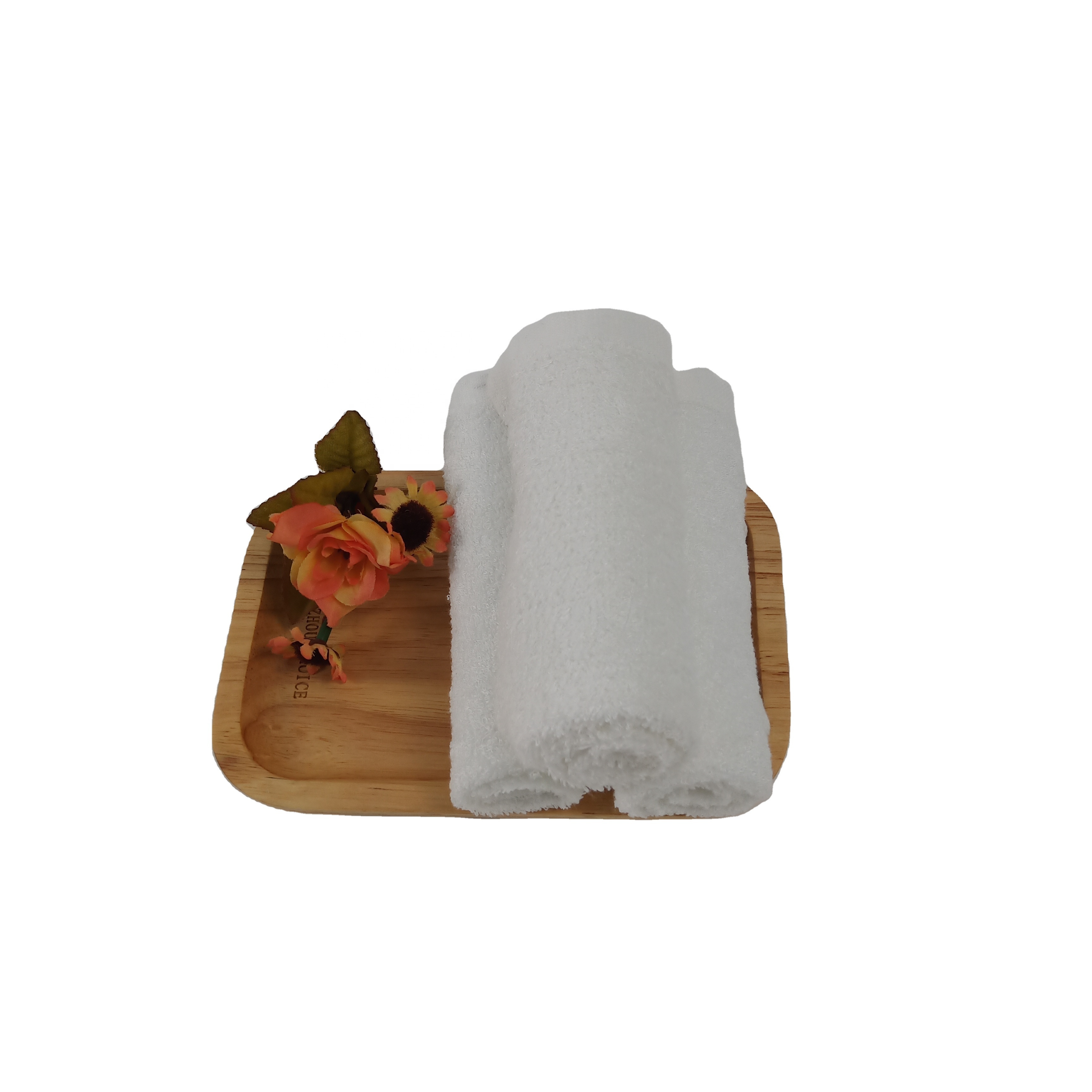High Quality Soft White Bamboo Cotton Blended Towels For Cleaning Wiping