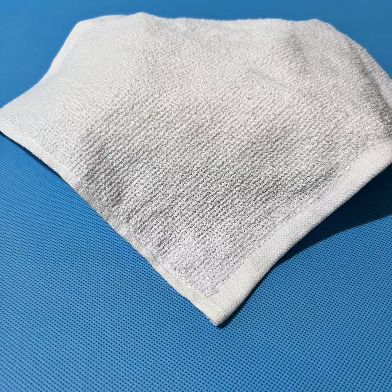 Single-Use Terry Cotton Airline Hot Towel Disposable Woven Towel Tray for Oshibory Factory