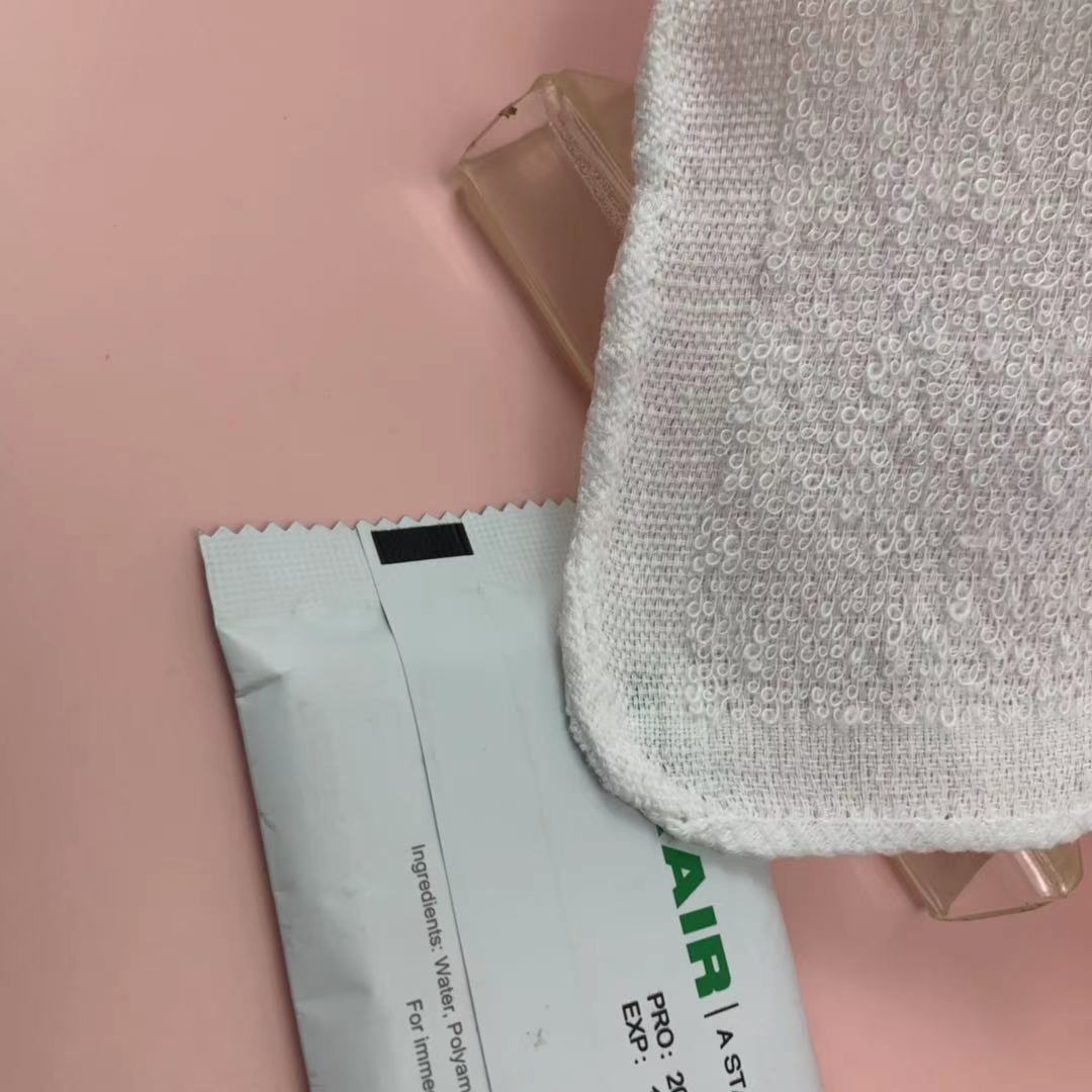 Customizable Disposable 100% Cotton Tissues Compressed Individual Airline In-Flight Wet Napkin Towel with Custom Logo