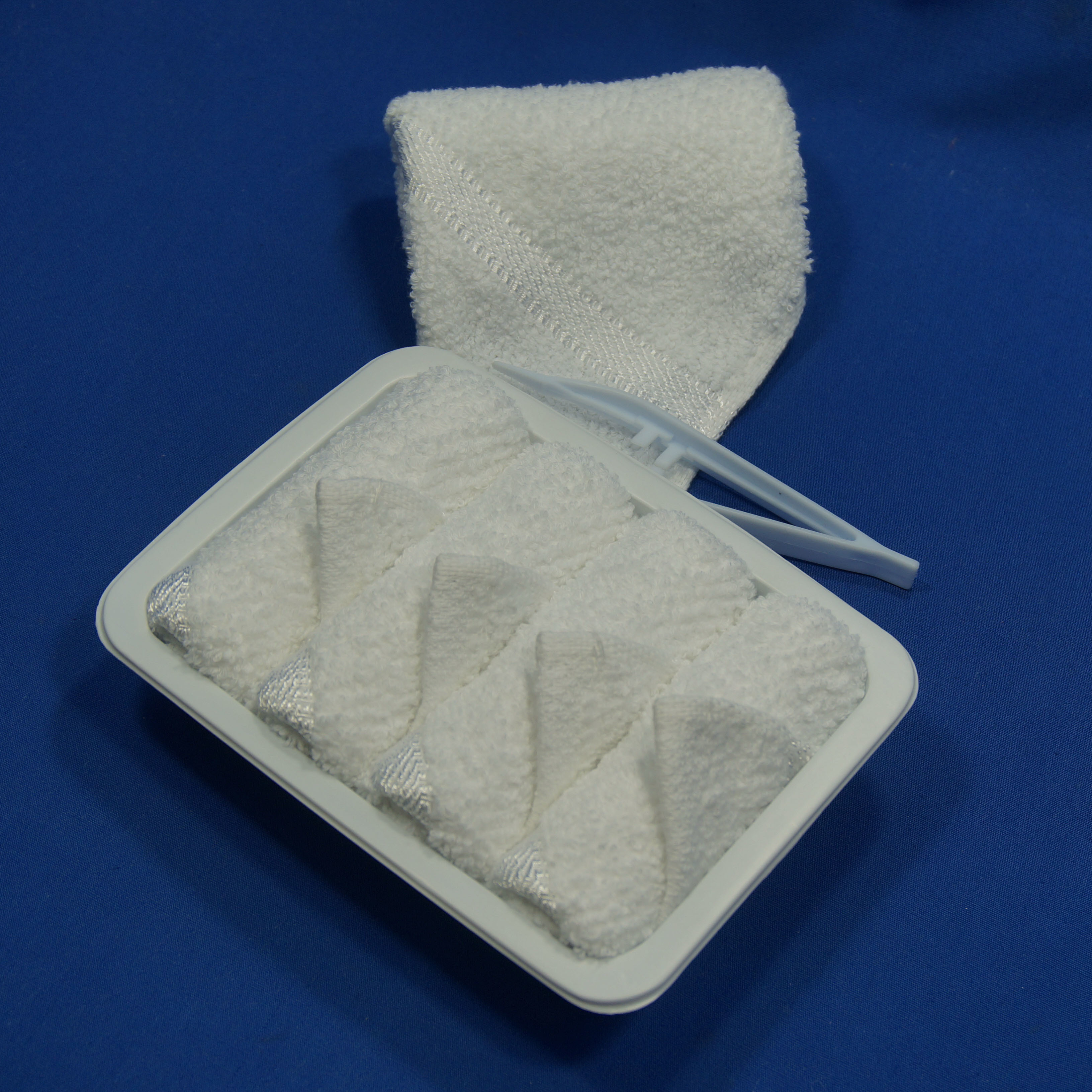 High Range Disposable Satin Cotton Towel with Tweezer Woven Technics