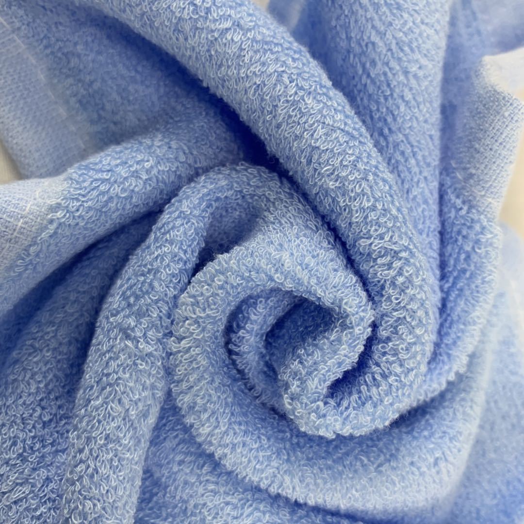 coloured  bamboo and  cotton bamboo kitchen towel with hanging loop