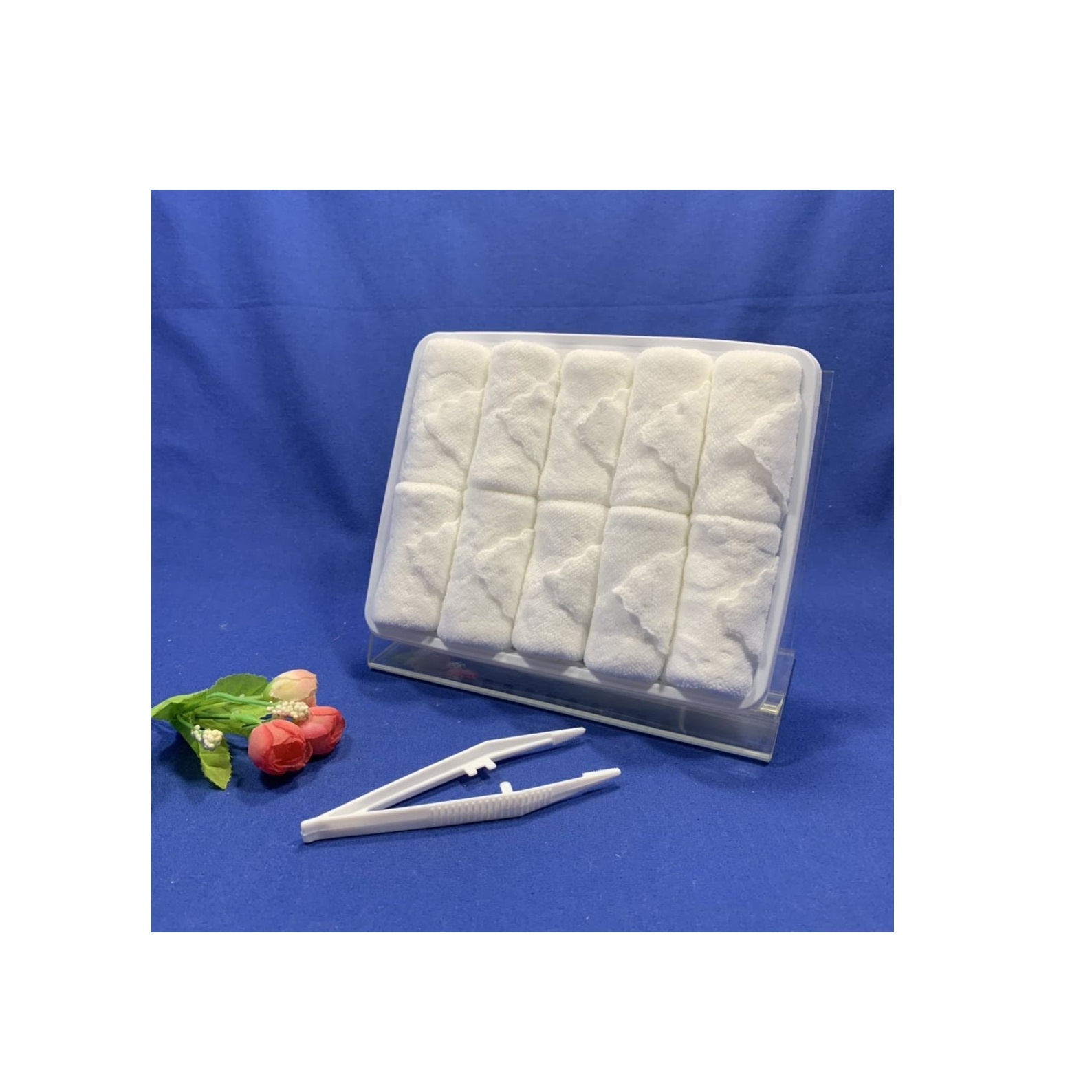 white small disposable high water absorbent  microfiber hand towels