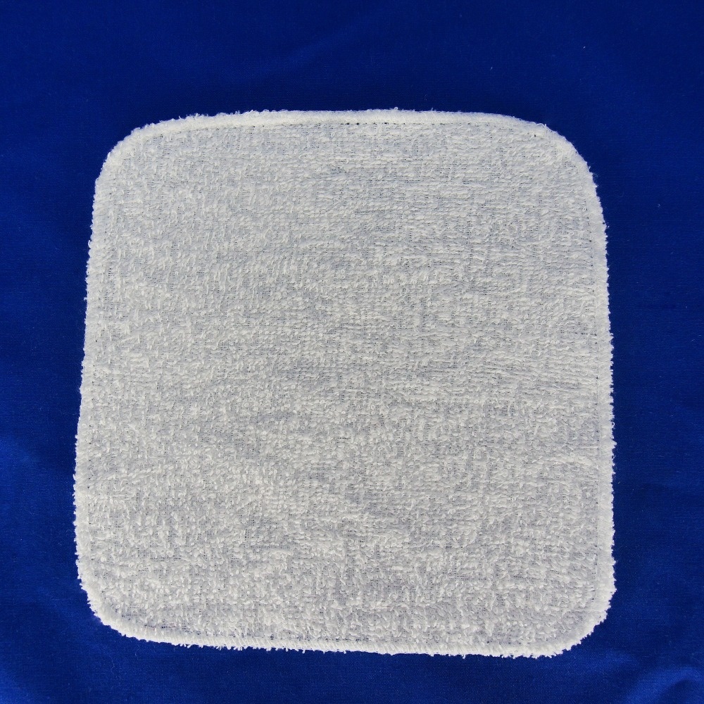 High Quality Disposable Cotton White Terry Airline Hot Towel Folded in Bag