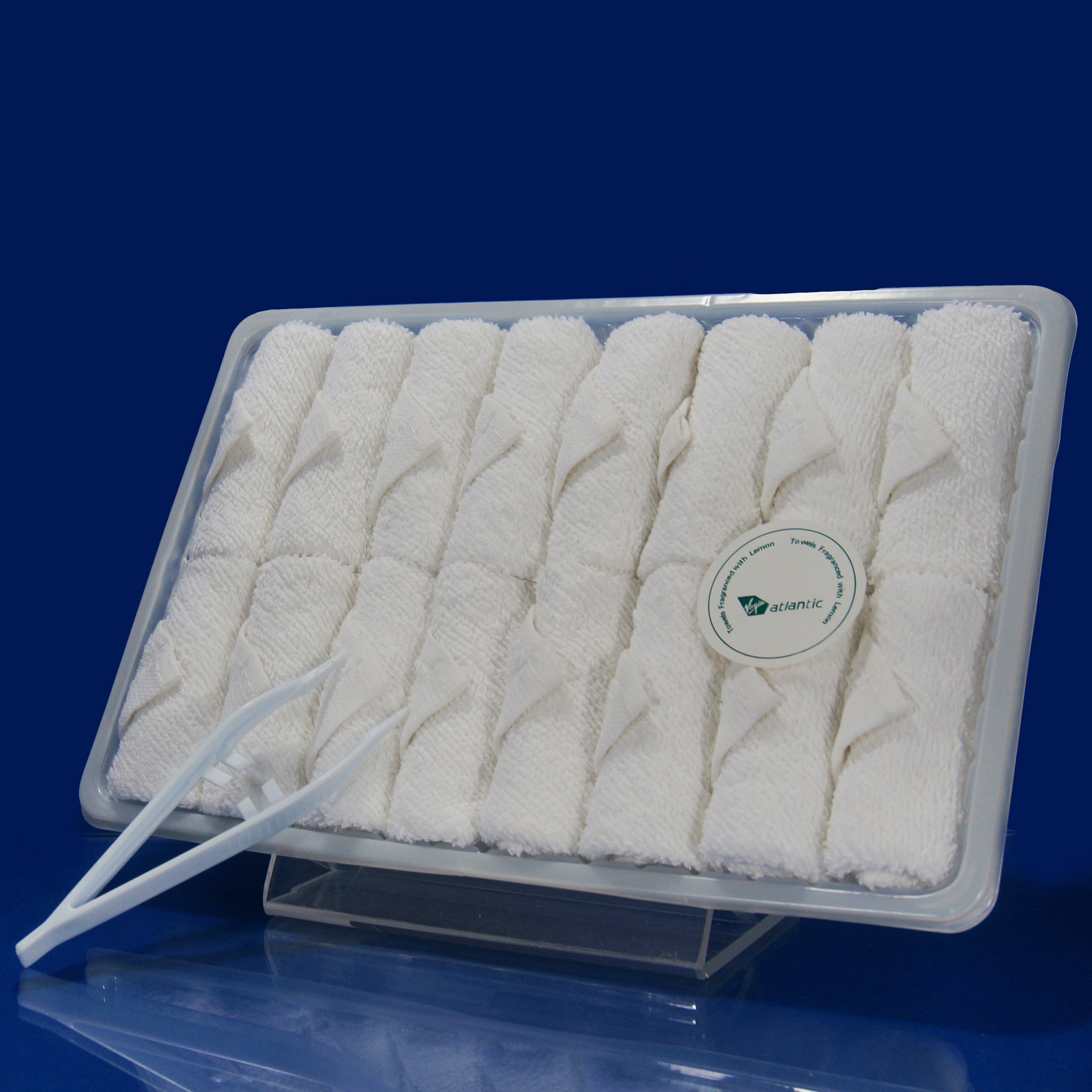 Wholesale 100% Cotton Woven One Time Use Disposable Airline Hot Towel