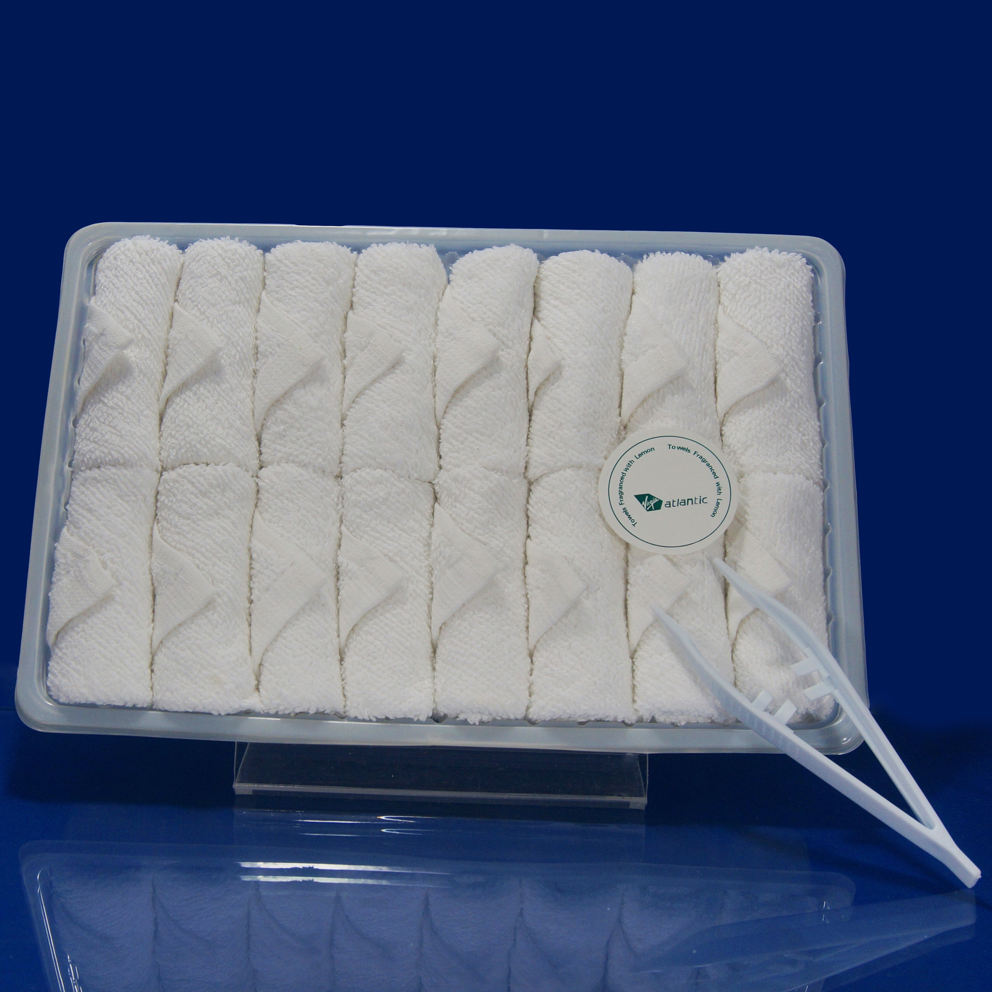 Wholesale 100% Cotton Woven One Time Use Disposable Airline Hot Towel