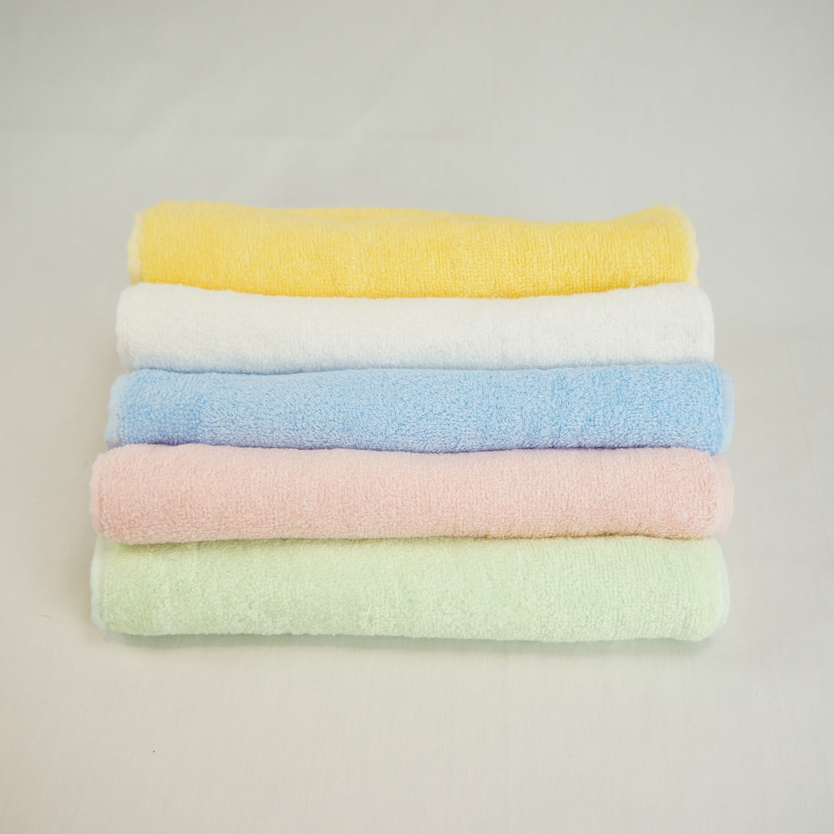 Colorful Bamboo Fiber Square Hand Towel
