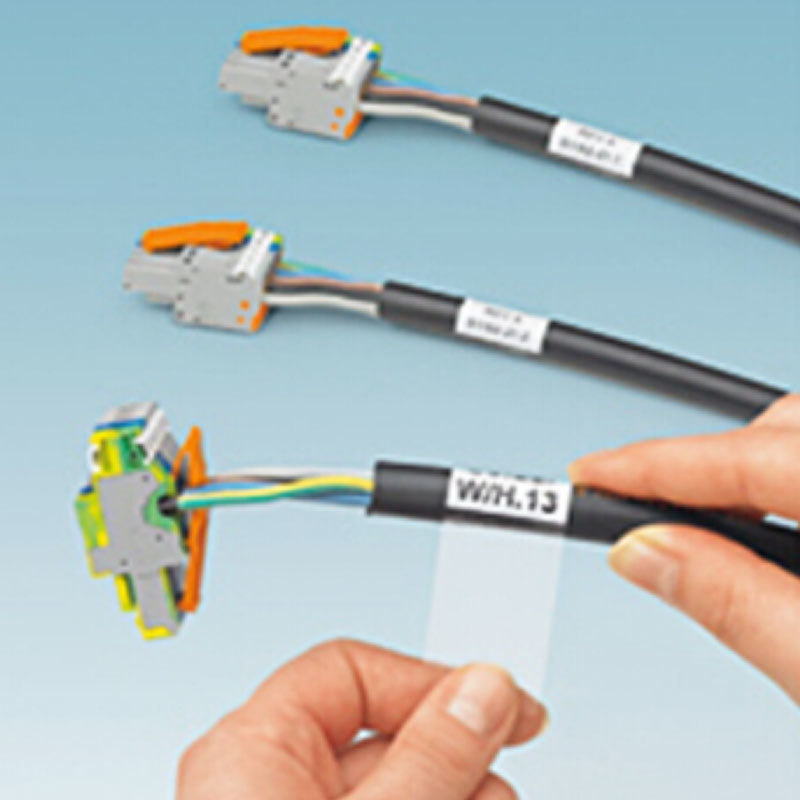 CT-TB427 Printable thermal transfer wrap-around cable label