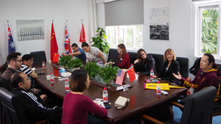 Six admissions officers from US universities visited our school