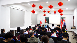 Durham University admissions officers gave a presentation at our school