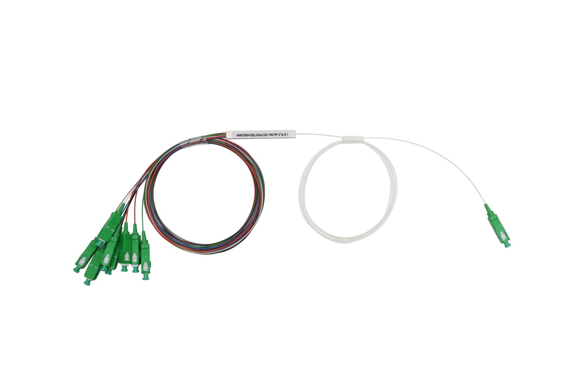 1-minute 8 steel pipe type micro PLC optical splitter