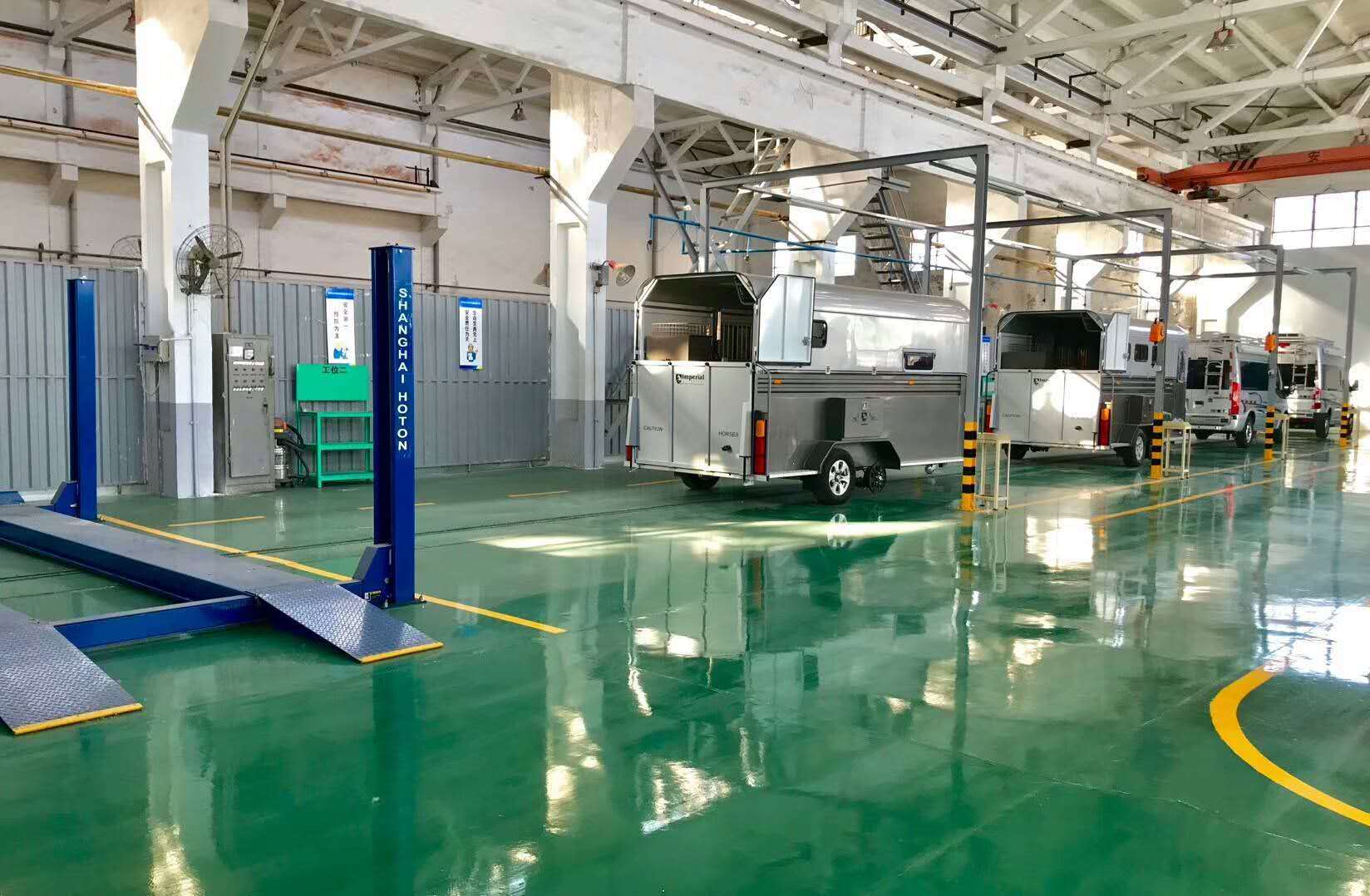 Travel trailer production line