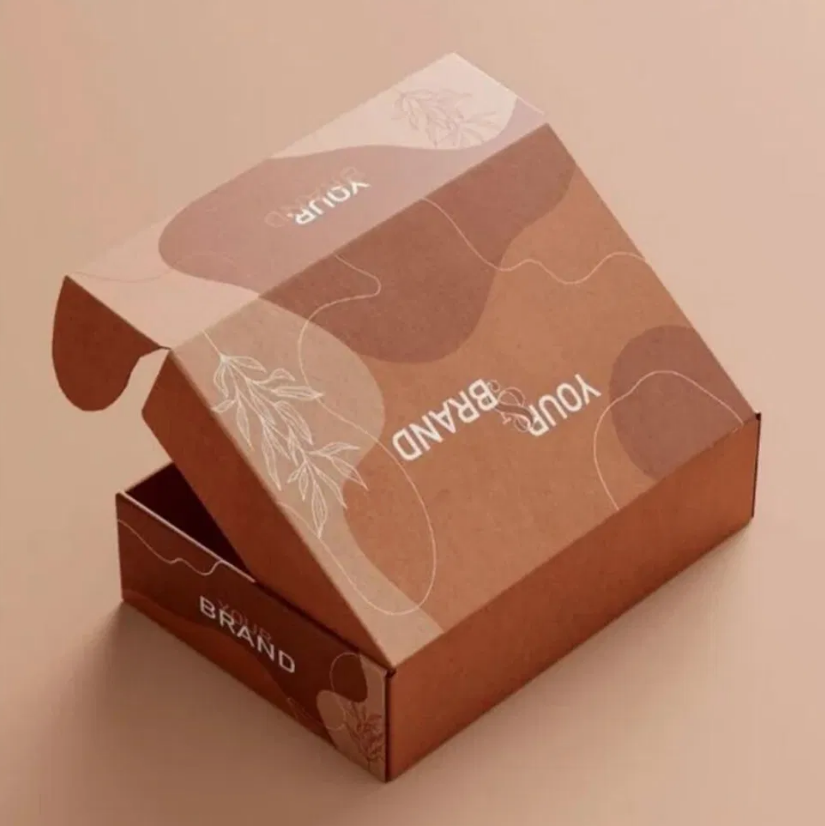 Ear lock packaging box
