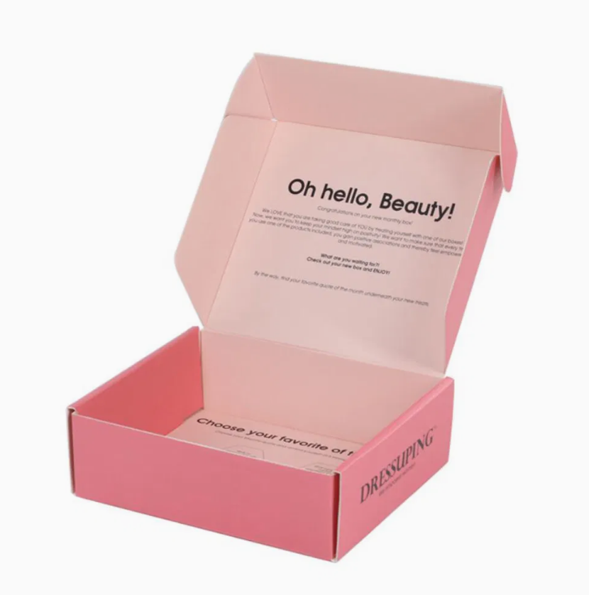 Ear lock packaging box