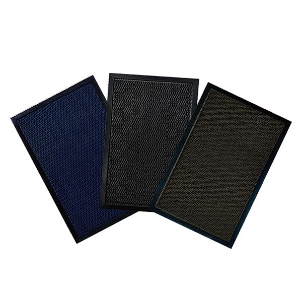 Elastic net solid color doormat
