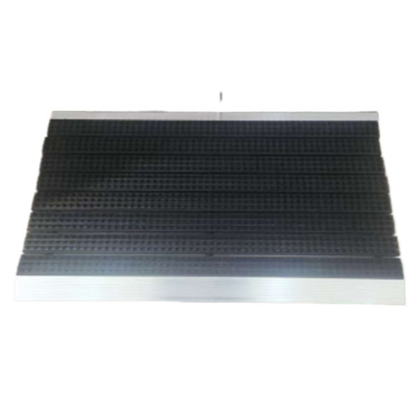 Brush aluminum door mat (wavy rubber strip / double-sided aluminum alloy)