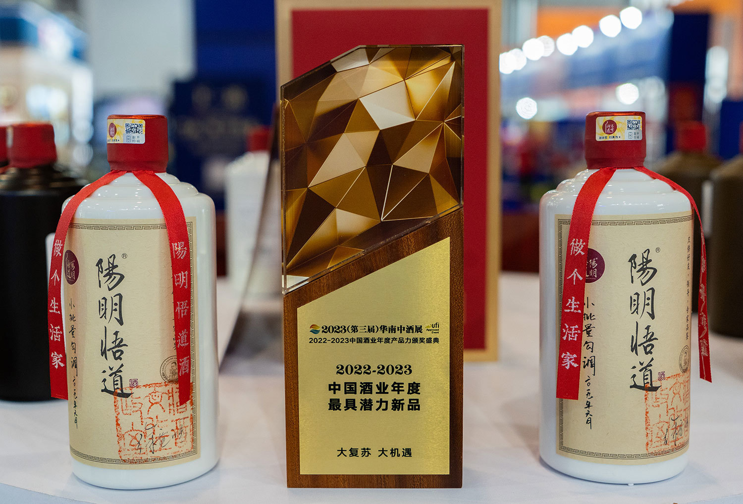 中国酒业年度最具潜力新品奖杯