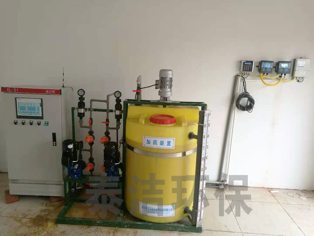 自来水厂采用我司加药设备进行杀菌消毒