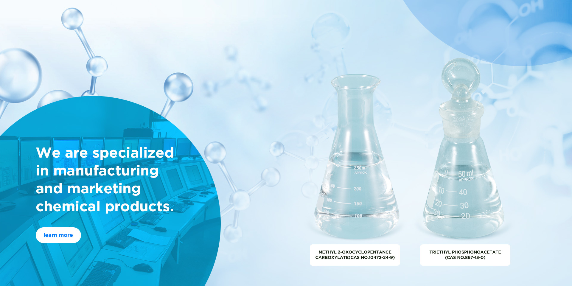 We are specialized in manufacturing and marketing chemical products.
