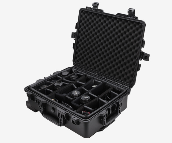 JSM-L215#XB Hard Plastic Camera Safety Case with Padded Dividers