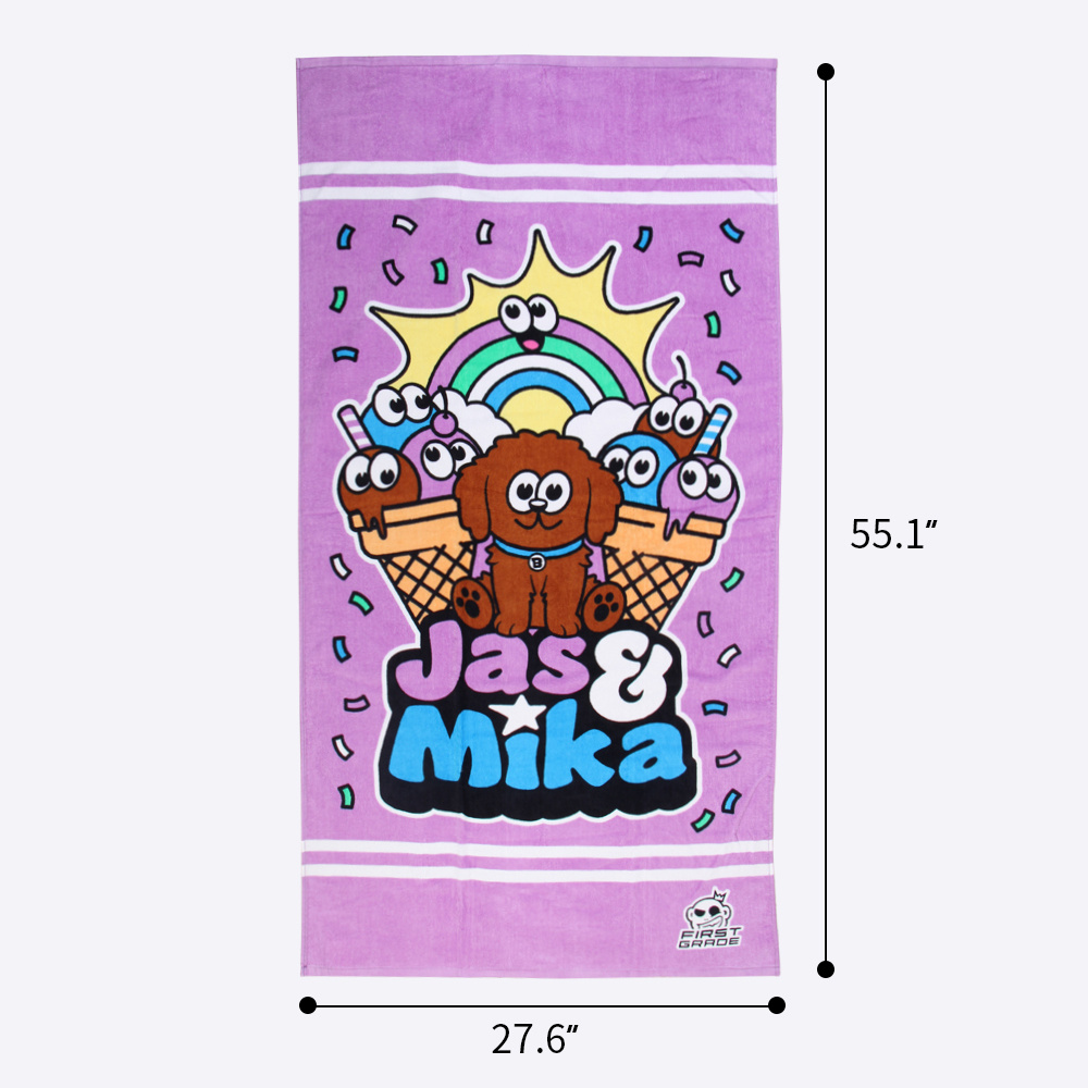 Kids Cartoon Beach Towel