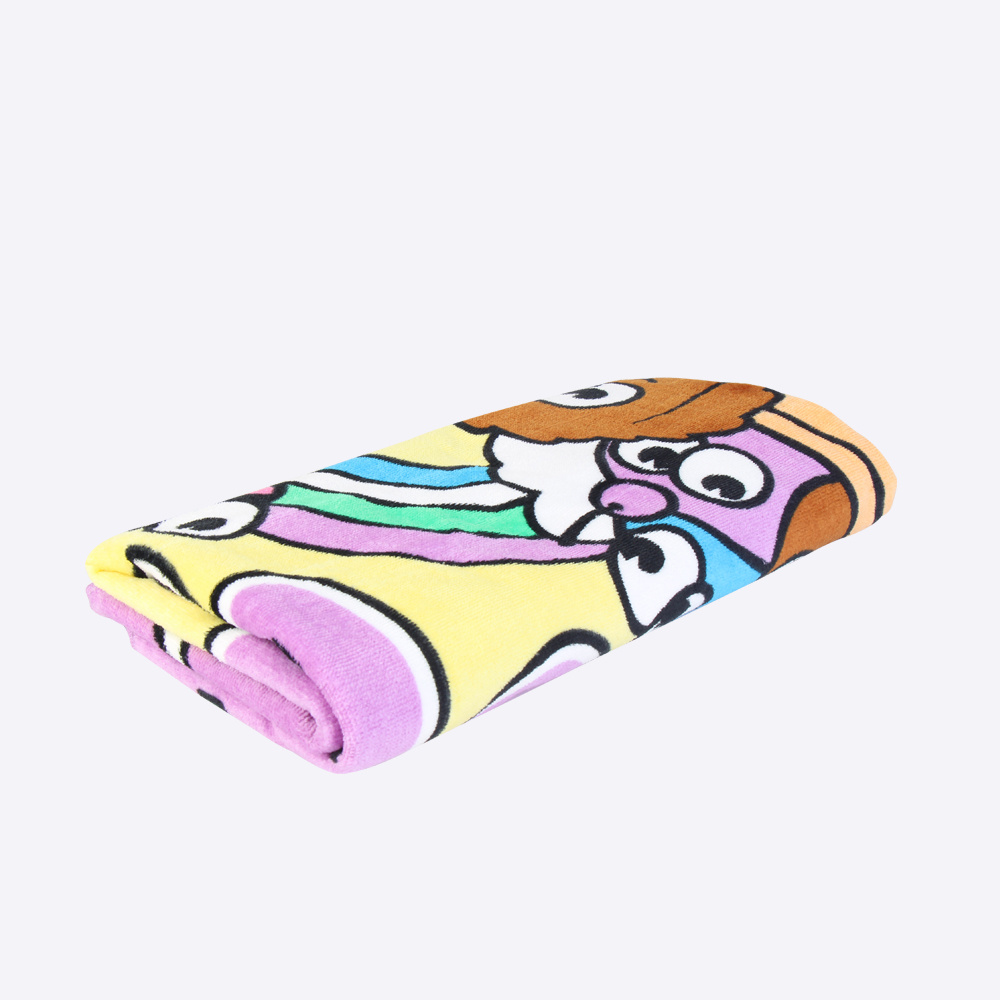 Kids Cartoon Beach Towel