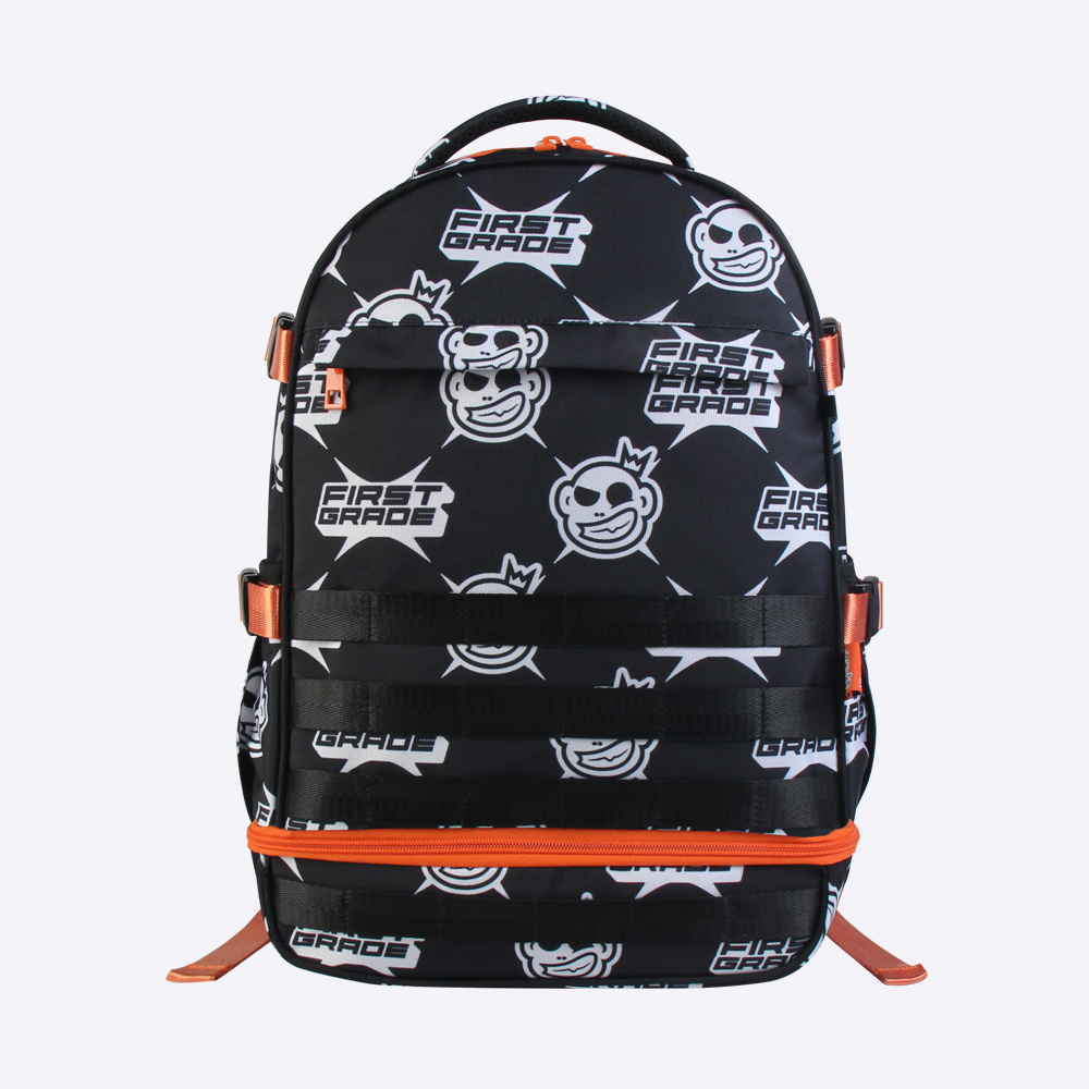 School Bag with Lunch Box in bottom