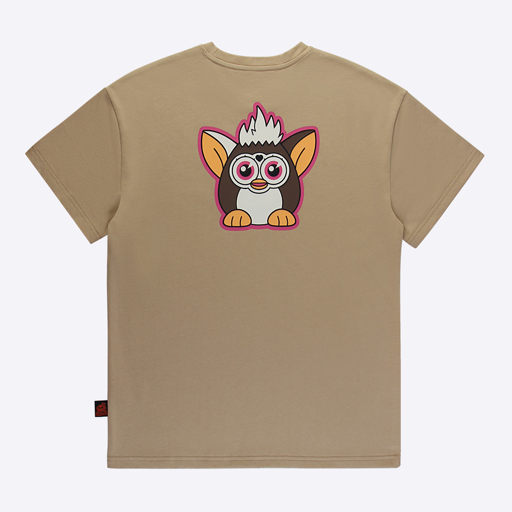 Cotton Tee with Rubber Logo