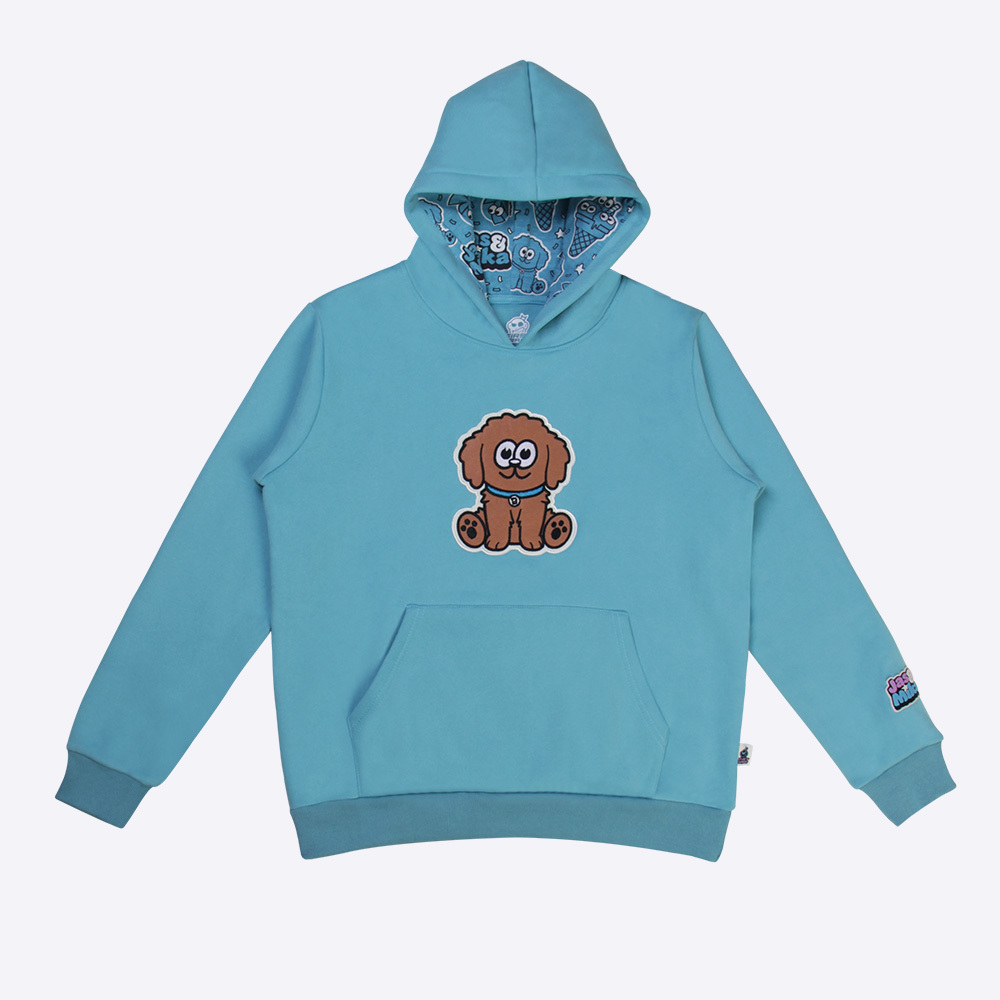 Embroidery  Puppy Hoodie
