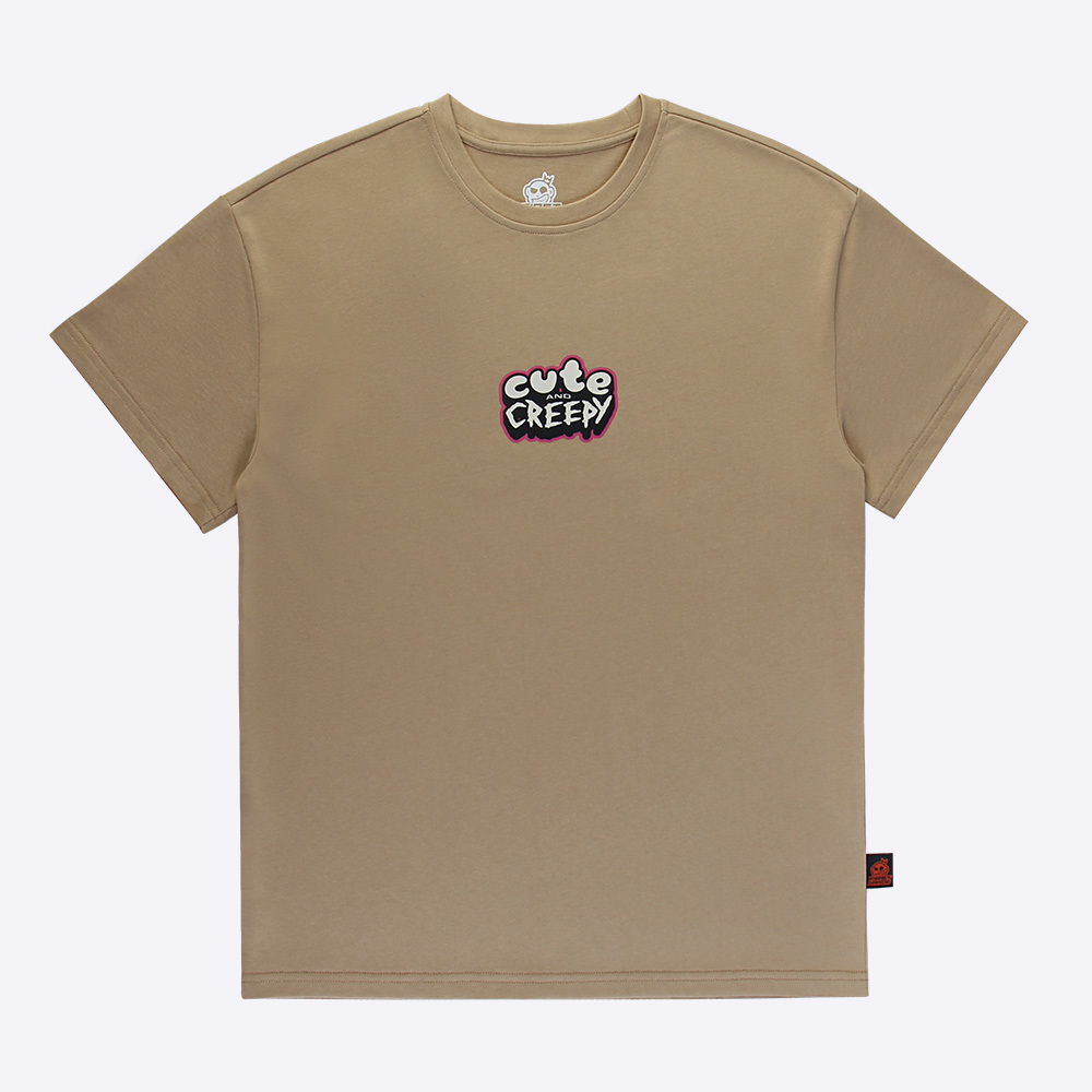 Cotton Tee with Rubber Logo