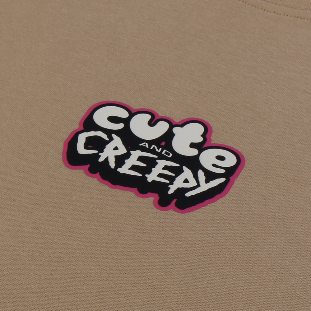 Cotton Tee with Rubber Logo