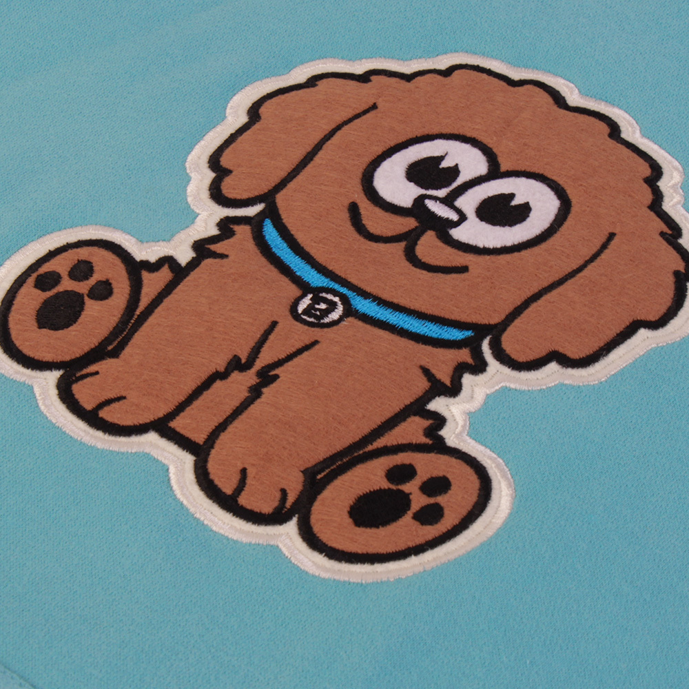 Embroidery  Puppy Hoodie