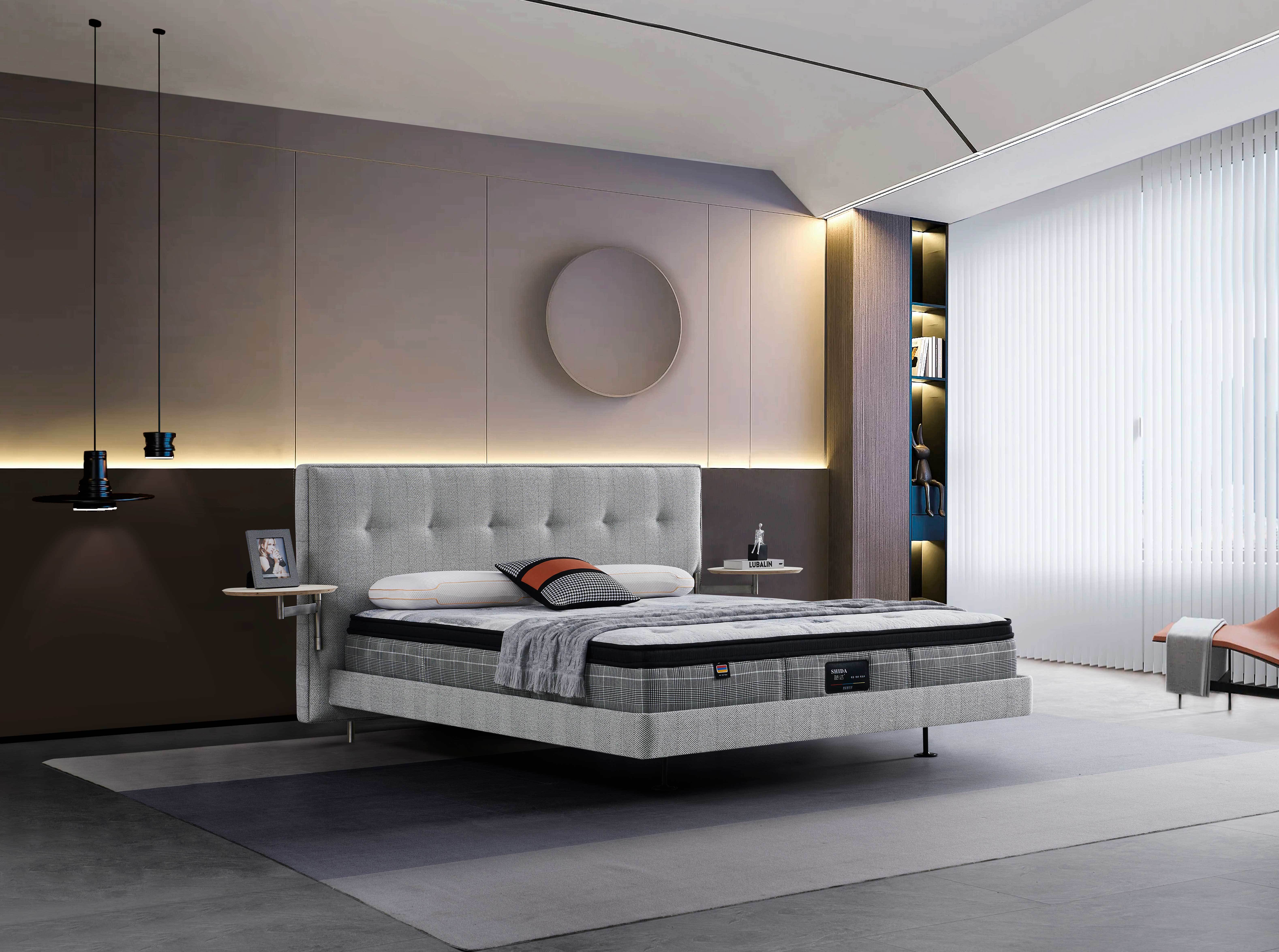 BB-02-Fancy Aluminum Alloy Frame For Bedroom Bed