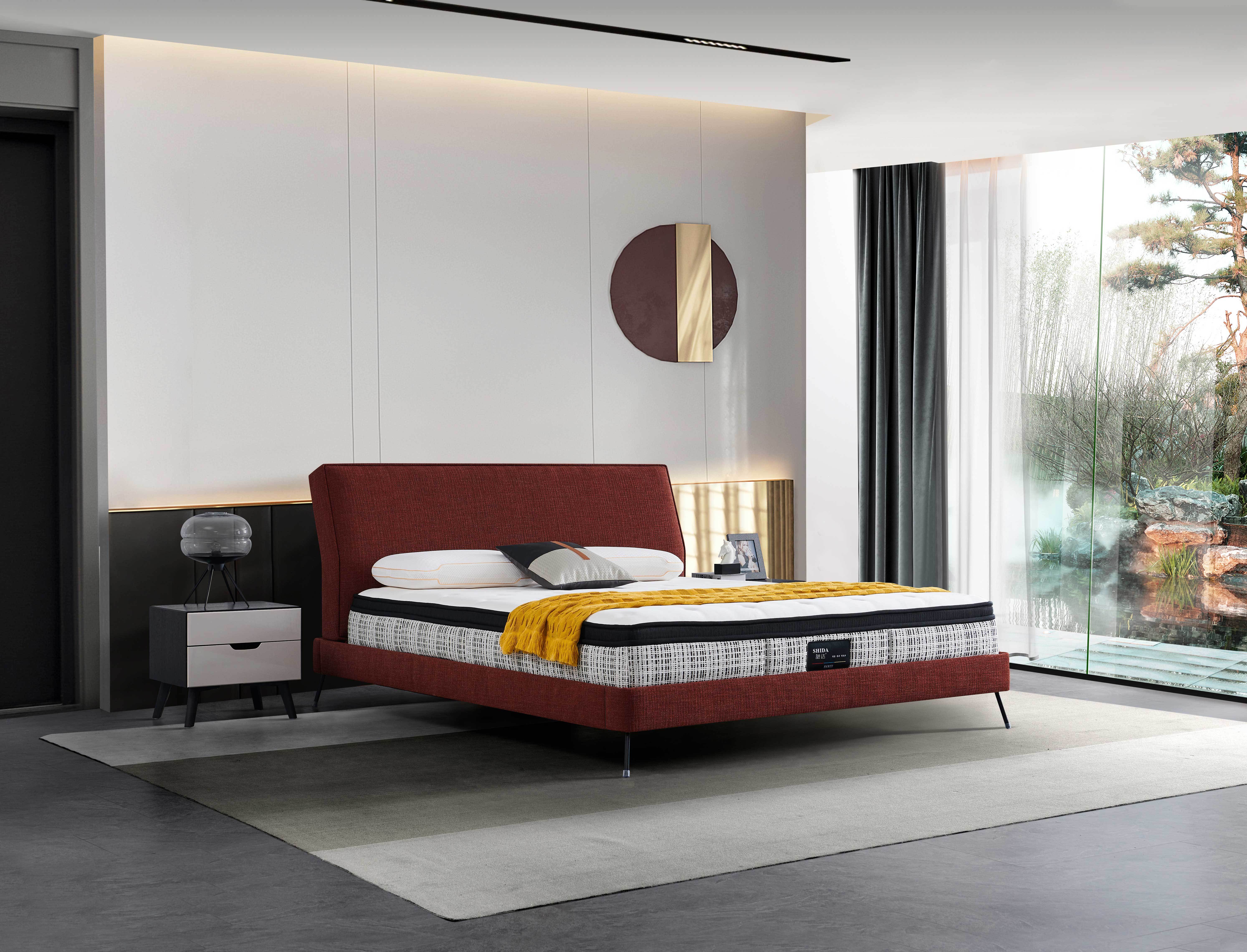 BB-01- China Aluminum Alloy Frame Bed For Modern Home