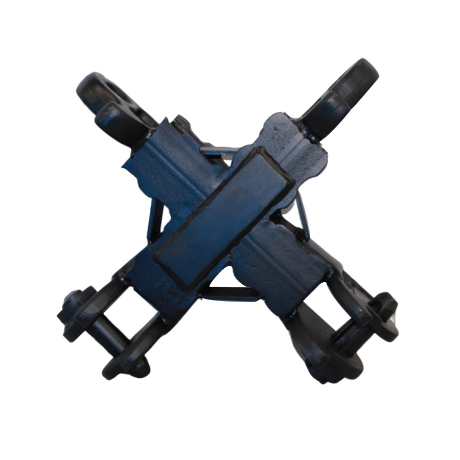 Cross metal top beam