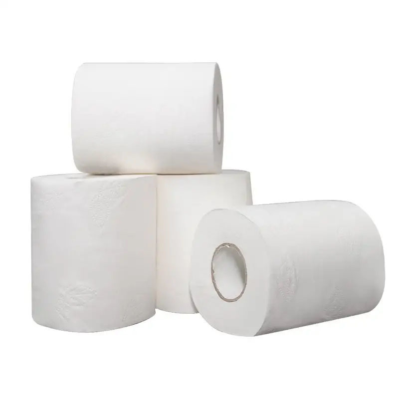 Hot Selling Toilet Tissues Paper Rolls Free Sample Customized Virgin Wood Pulp 3 Ply Toilet Tissue Paper