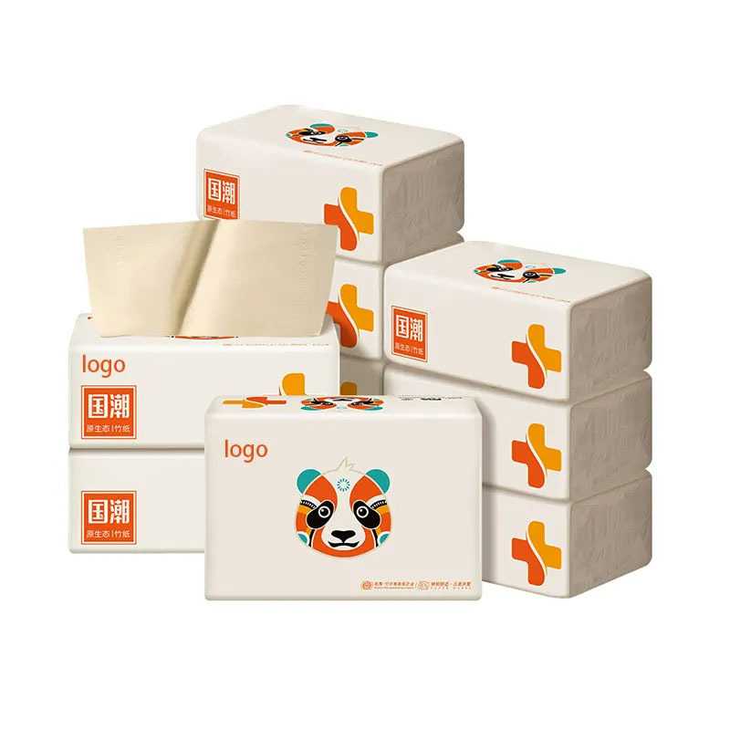 High Quality Bulk Wholesale Price Super Soft Bamboo Pulp Facial Tissue Customized 2 Ply 3 Ply 4 Ply Facial Tissue