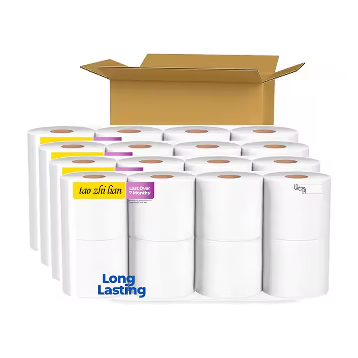 Wholesale 4 ply layer printed core bathroom tissue/toilet paper/toilet tissue roll