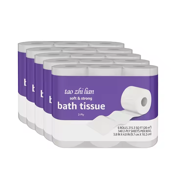 Factory High Quality Ultra Soft Best Toilet Paper Virgin Wood Pulp Standard Roll With Core
