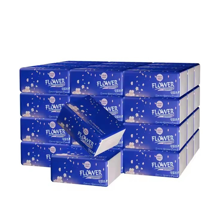 Wholesale Daily Use Soft Premium Skin-Friendly Cleaning Face Disposable Soft Pack 4 Ply Facial Tissue