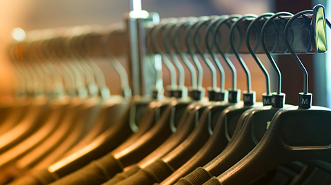 These plastic hangers can easily help you