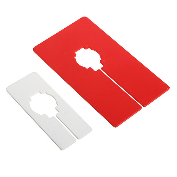 RED White Rectangle Rack Size Divider  38201