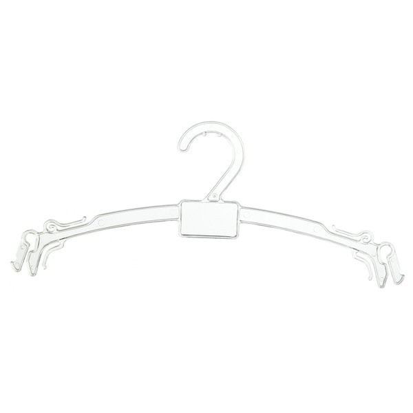 Chunshui brand custom design Economical eco-friendly PS material 32.5cm lingerie plastic hanger for underwear ET32