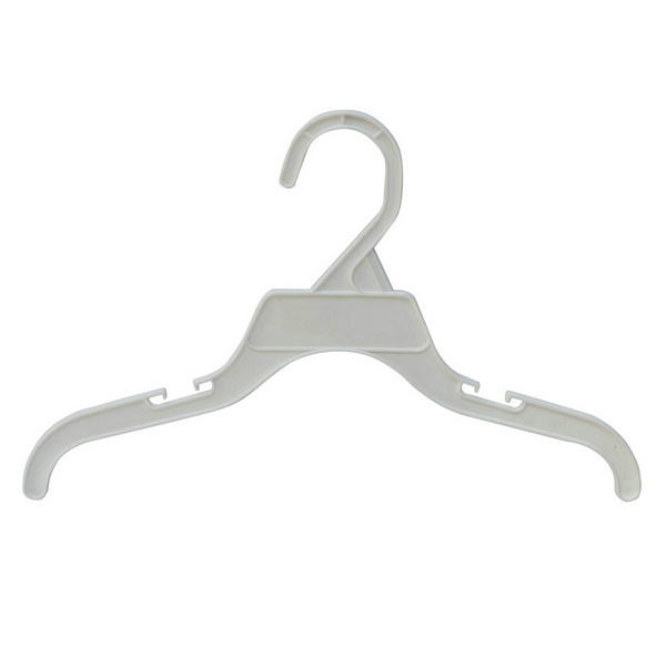 Chunshui brand 16.5 inch PP PS recycle material holesale customizable LOGO clothing store anti-slip durable plastic hanger 496