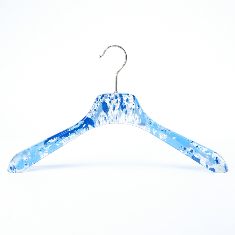  frosted rubber touch soft coat hanger for men 7417W4.5