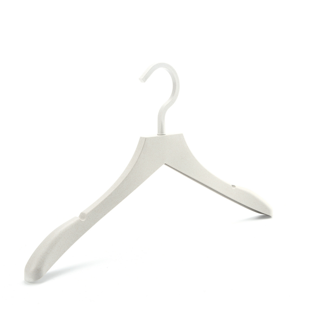 Eco-friendly Degradable / Biodegradable Plant Fiber / Plastic / Hanger For Garment Display / clothes DT42.5