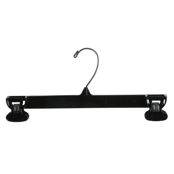 Chunshui brand 12 inch PP PS Recycle Material black bottom anti slip trouser plastic hanger in bulk 6012