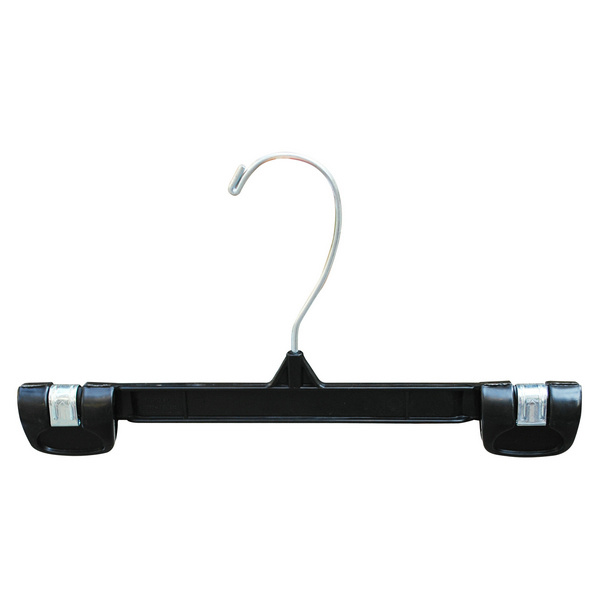 Chunshui brand 25 cm PP recycle material custom sizes logo printing plastic hanger pants hanger with clip