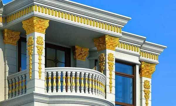 Ventajas de los ladrillos de arte con columnas romanas