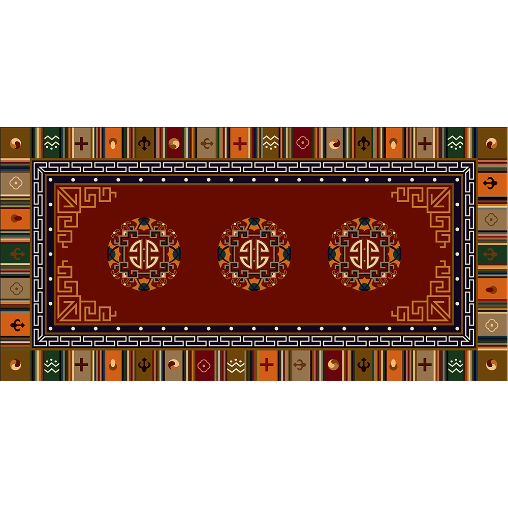 printed Tibetan blanket